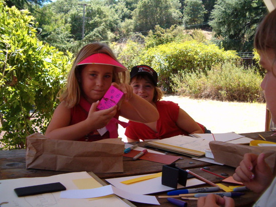 Campers had fun making their inventions