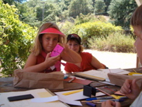 Campers had fun making their inventions